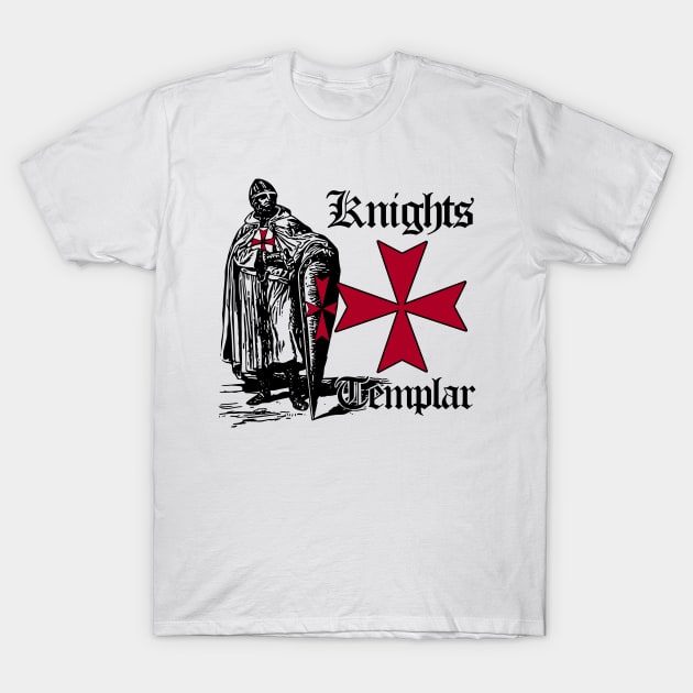 Knights Templar T-Shirt by Doc Multiverse Designs